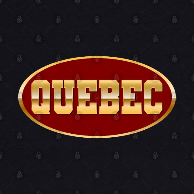 Gold Quebec by T-Shirts Zone